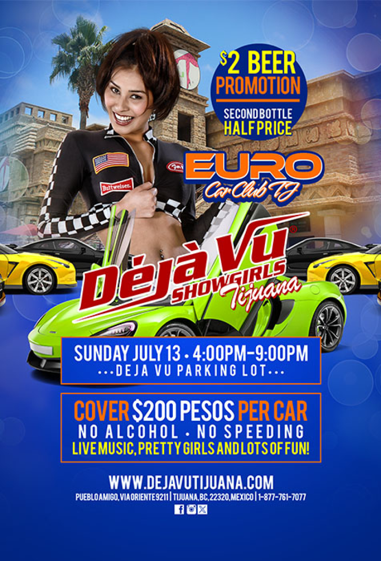 Euro Car Club TJ at a fully nude all inclusive strip club in Tijuana