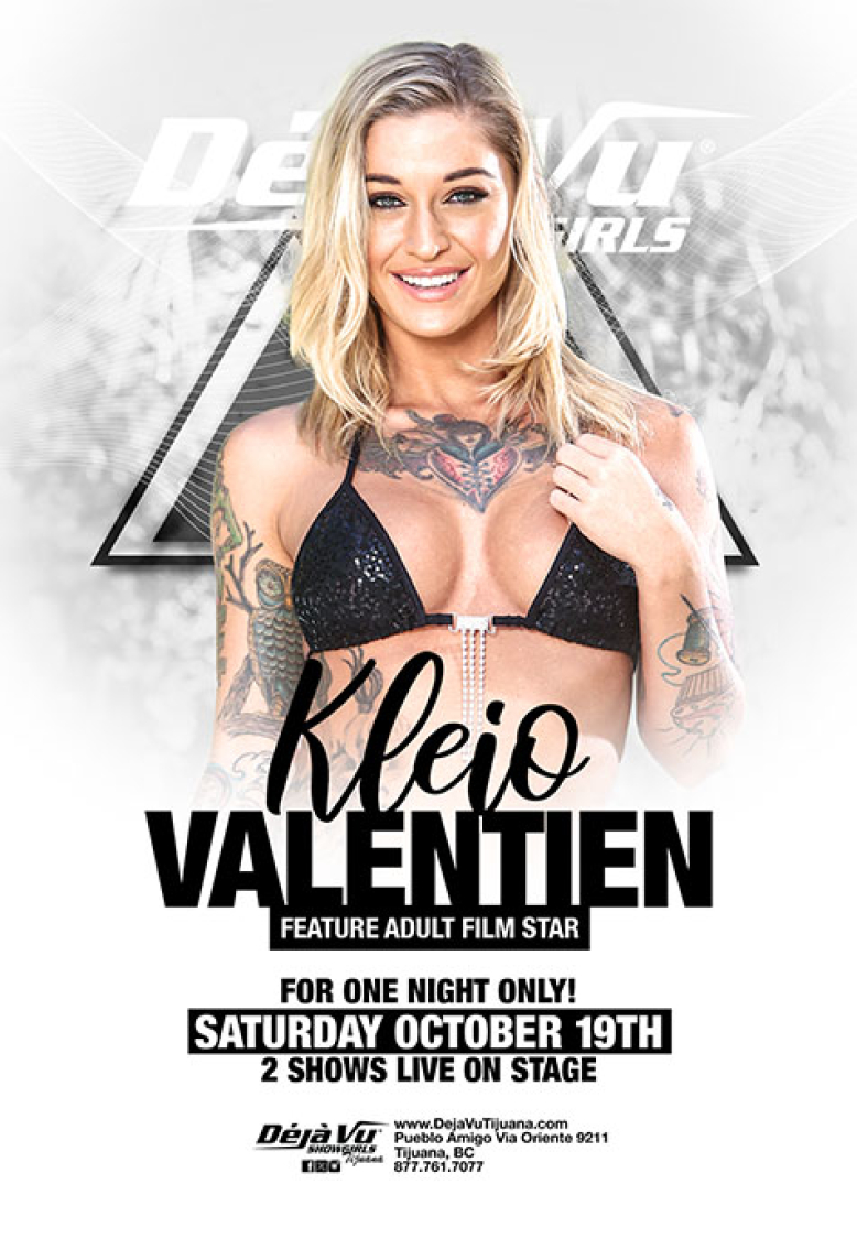 Featuring Adult Film Star Kleio Valentien at a fully nude all inclusive strip club in Tijuana close to the border of San Diego