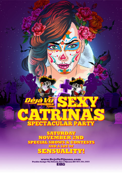 Sexy Catrina&#039;s Spectacular Party at a fully nude all inclusive strip club in Tijuana close to the border of San Diego