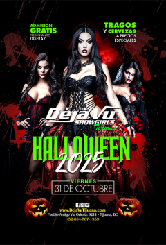 Halloween Party at a fully nude all inclusive strip club in Tijuana