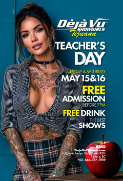 Teacher's Day at a fully nude all inclusive strip club in Tijuana