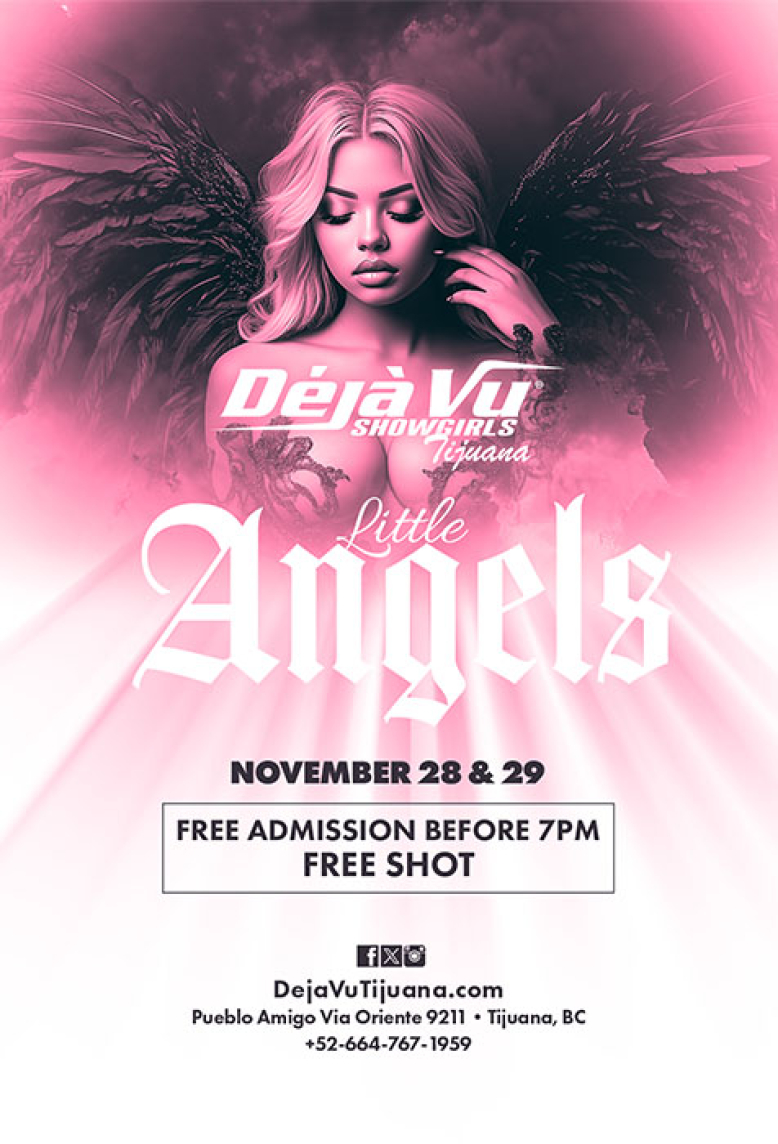 Little Angels at a fully nude all inclusive strip club in Tijuana close to the border of San Diego