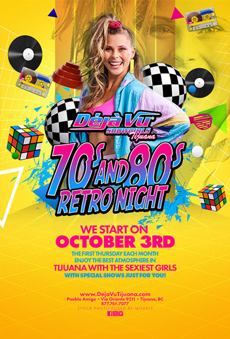 70&#039;s &amp; 80&#039;s Retro Night at a fully nude all inclusive strip club in Tijuana close to the border of San Diego